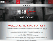 Tablet Screenshot of mi40nation.com